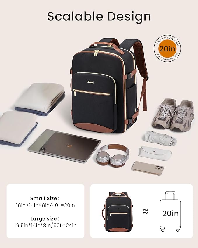 LOVEVOOK 50L Large Travel Backpack - Image 3