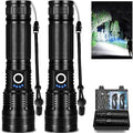Lylting Led Flashlights High Lumens Rechargeable 2 Pack, 99000 Lumen Super by Brightyourwayhome