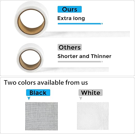 Secopad White Window Screen Repair Tape, 2 in X 30 FT Kit - Image 5