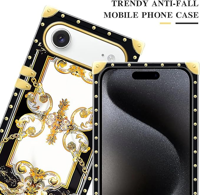 for iPhone 17 Air Case Luxury Golden Decoration - Image 4