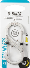 Nite Ize Size-3 S-Biner SlideLock Dual Carabiner, Locking Gates, Stainless Steel by NiteIze