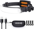 svsviio Rechargeable Headlamp PRO, 5000mAh 1500 Lumen Super Bright 230°Beam LED by BORNFORTHEBEST