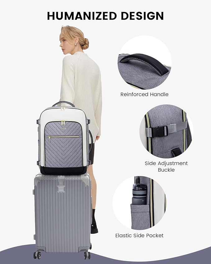 LOVEVOOK Large Travel Backpack for Women, 50L Carry on Backpack Airplane - Image 8