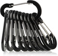 Booms Fishing CC5 Multi-Use Carabiner Clips, 10 Pack 2.7" Small Caribeener Clips by BoomsFishing