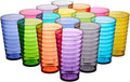 US Acrylic Splash 18 ounce Plastic Stackable Water Tumblers in Jewel Tone by USAcrylic