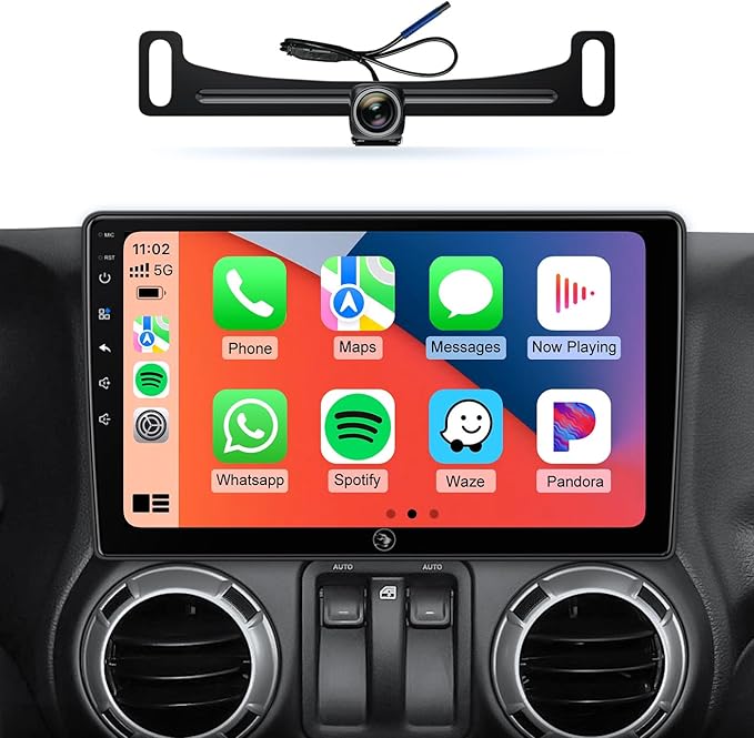 Car Radio Stereo Upgrade for Jeep Wrangler JK Compass Grand Cherokee Dodge Ram by AINAVIGO