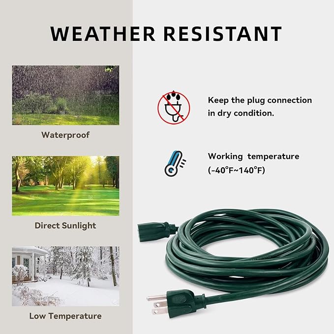 25ft Outdoor Extension Cord - Image 5