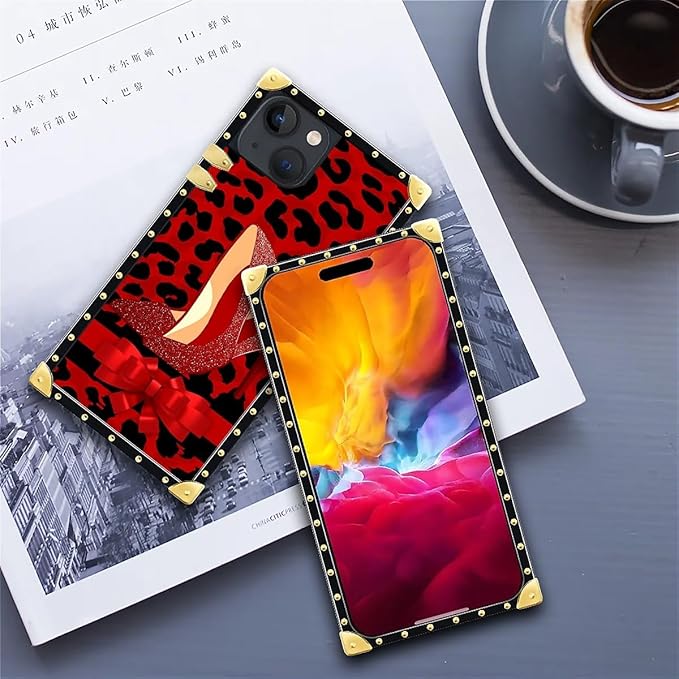 Compatible with iPhone 15 Case, Elegant High Heels Luxury Golden Decoration - Image 6
