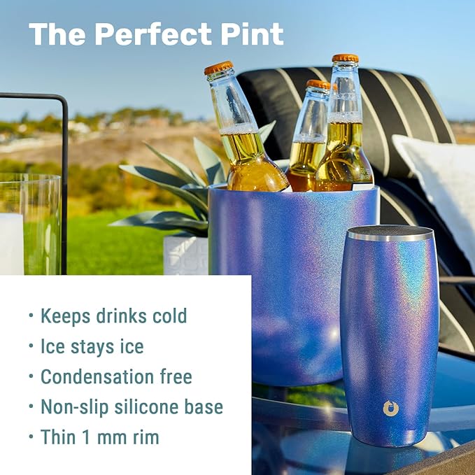 SNOWFOX Premium Vacuum Insulated Stainless Steel Beer Glass, Home Bar - Image 2