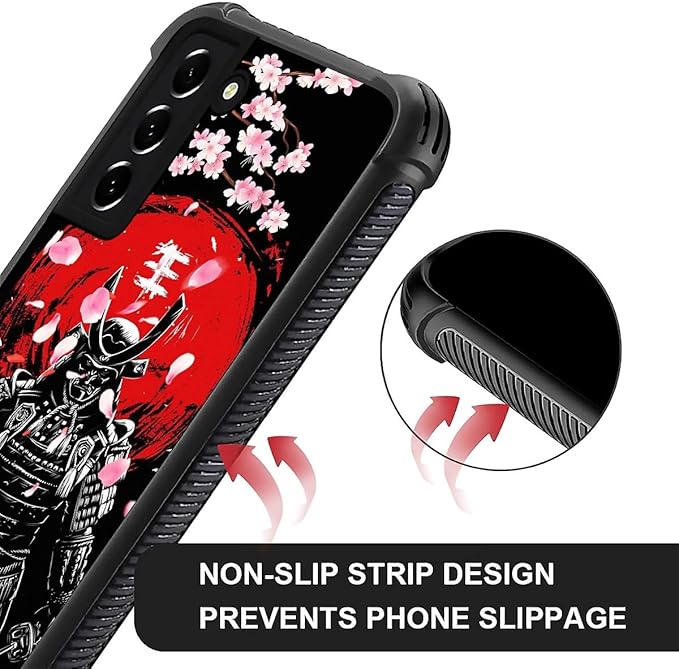 for Samsung Galaxy S21 Case, Sakura Japanese Samurai Pattern Graphic Design - Image 6