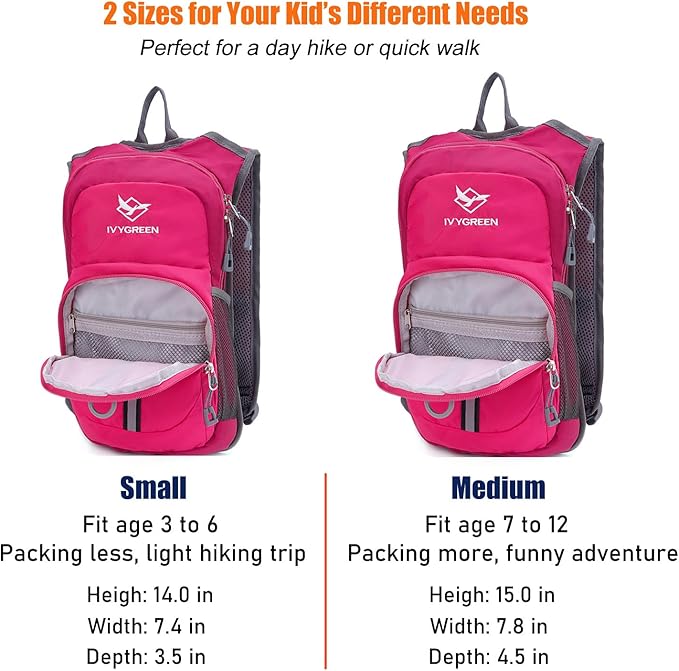 Ivygreen Kids Hydration Backpack, Hiking Backpack - Image 6