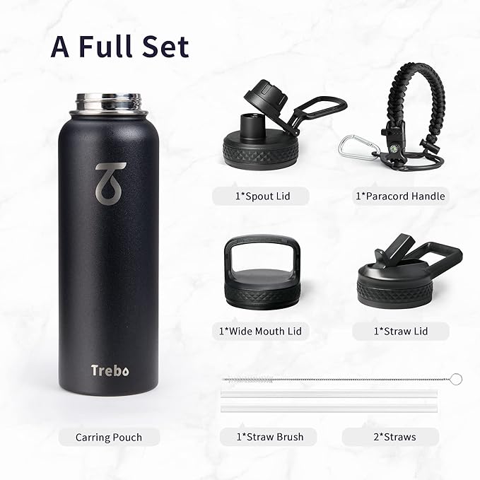 Trebo 40oz Water Bottle Insulated - Image 6