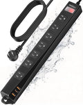 Outdoor Power Strip Weatherproof IPX6, 1625W/13A 10 Ft Extension Cord by Iwister