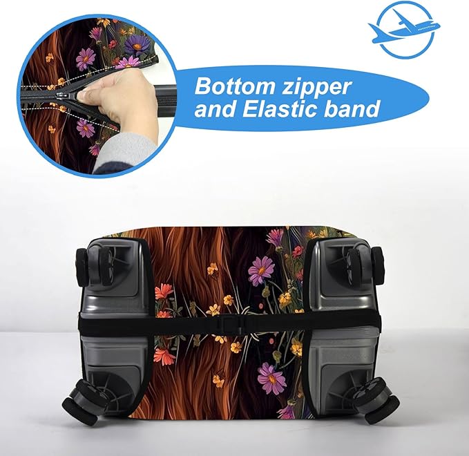 Luggage Cover Protector for 30-32 Inch Suitcases, TSA Approved Elastic Travel - Image 5