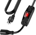 Extension Cord with Switch On/Off Waterproof Switch 6Ft No Plugging and by EasyToOperateLow-CostSolution