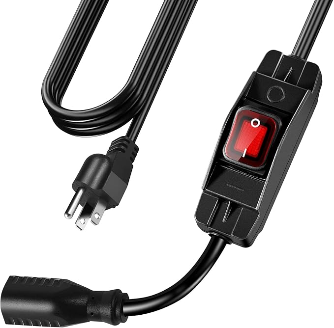 Extension Cord with Switch On/Off Waterproof Switch 10Ft No Plugging and by EasyToOperateLow-CostSolution