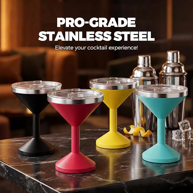 Stainless Steel Martini Glass - Image 7