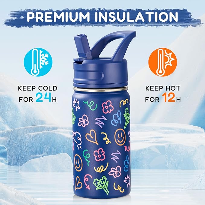 Fijinhom 12oz Water Bottle for School, Bottles - Image 5