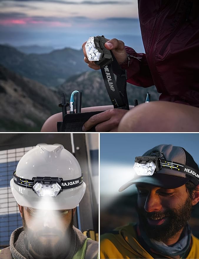Lsnisni 9 LED Headlamp, 2000 Lumen Super Bright Head Lamp - Image 7