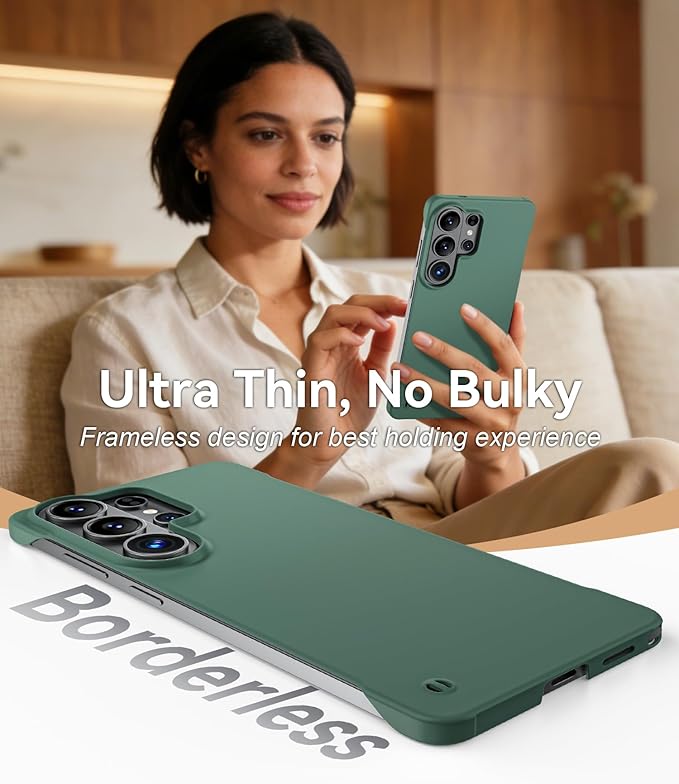 GRECAZO Slim Borderless for Samsung Galaxy S26 Plus Phone Case 6.7" Ultra-Thin - Image 3