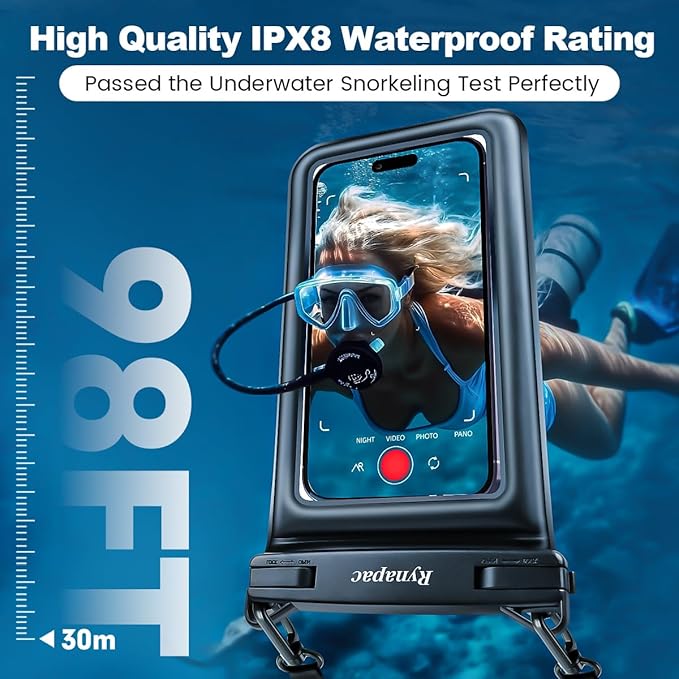 Waterproof Phone Pouch Floating 2 Pack, IPX8 Double Space Waterproof Phone Case - Image 2
