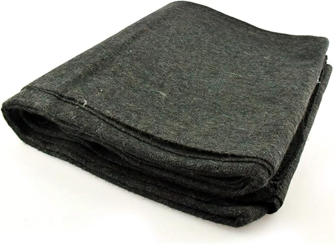 SE Olive Green 60" x 80" 3 lb. Wool Blanket by SE
