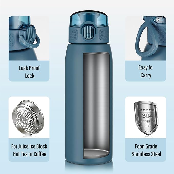 Insulated Water Bottle 18 oz - Image 4