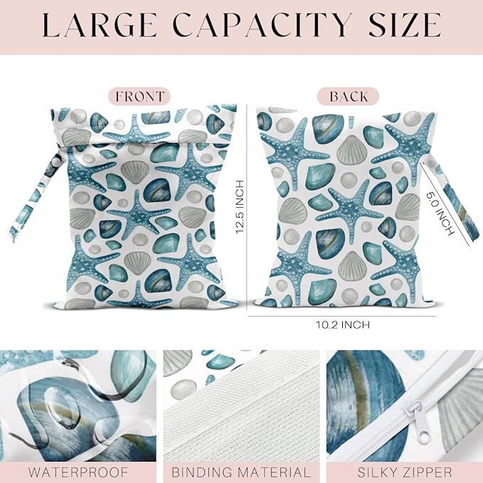 4 Pcs Wet Bag, Wet Dry Bag, Waterproof Bag, Beach Bag, Wet Bag - Image 2