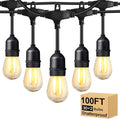 BRIMAX 2W 100FT Outdoor String Lights Commercial Grade by BRIMAX