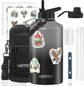 87oz Insulated Water Bottle, BPA Free&Leak Proof, 1.5 Gallon Stainless Steel by Watersy