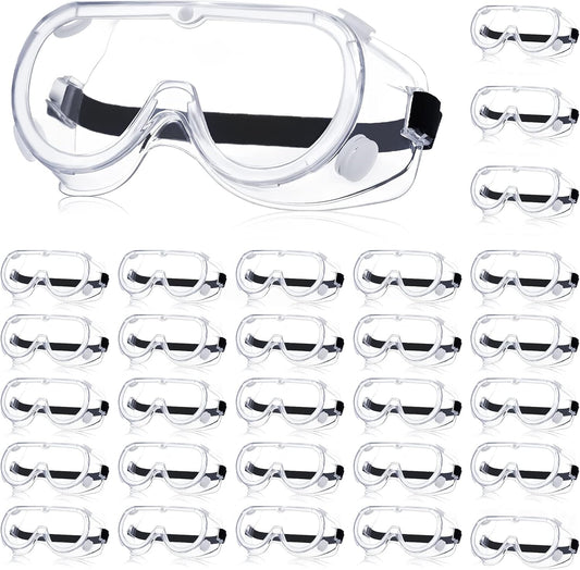 Yunsailing Protective Safety Goggles Lab Over Glasses Clear Anti Fog Eye Protection Goggles for Men Women