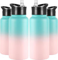 VEGOND 32 oz Insulated Water Bottle Bulk Stainless Steel Metal Water Bottles by VEGOND