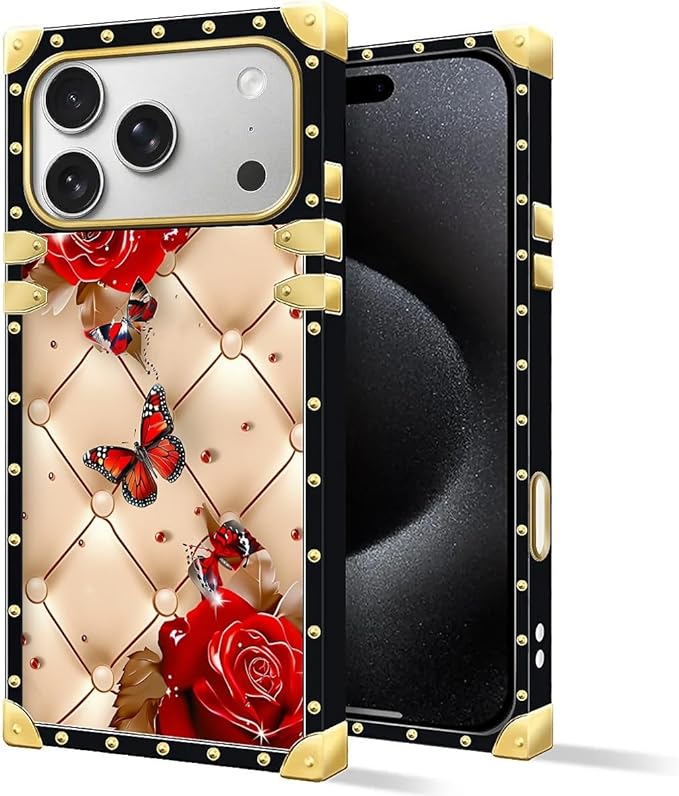 for iPhone 17 Pro Case Luxury Golden Decoration - Image 2