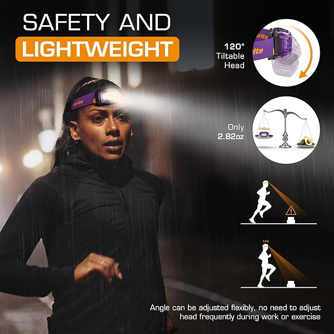 EverBrite Rechargeable Headlamp, 2 Pack Kids & Adult Headlamp - Image 8