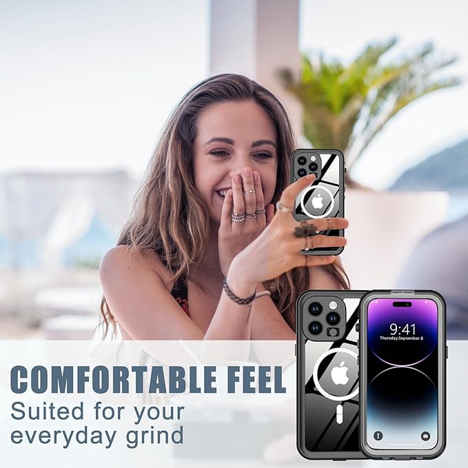 for iPhone 14 Pro Max Case Waterproof, Full-Body Hard Case Built-in - Image 8