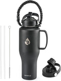 RAYMYLO Insulated Water Bottle 40oz, Stainless Steel Water Bottle by RAYMYLO