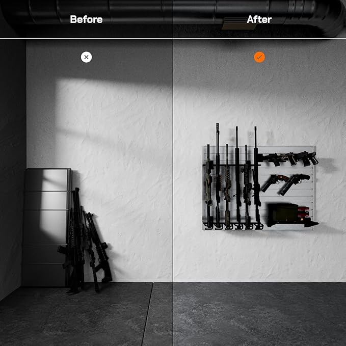 Hold Up Displays Gun Wall Mount Display, Modular Tactical Wall - Image 2