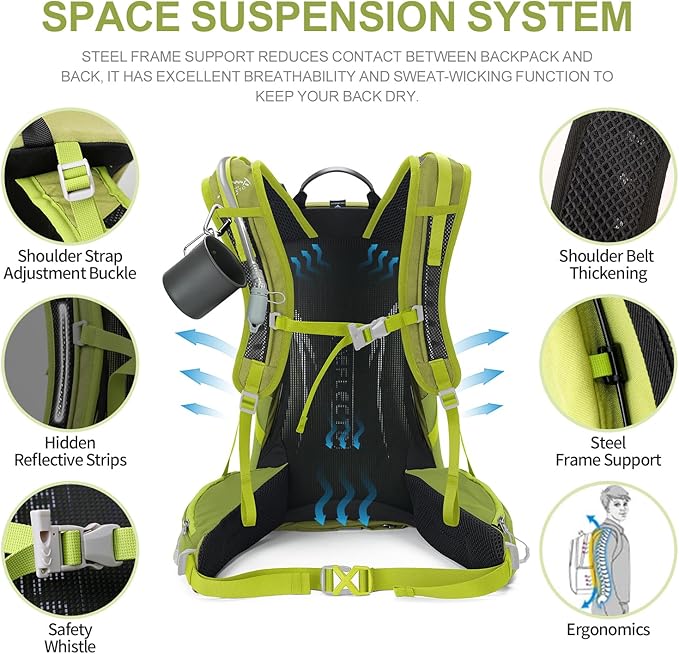 IX INOXTO Hiking Backpack, 26L/40L Waterproof Hiking Daypack - Image 4