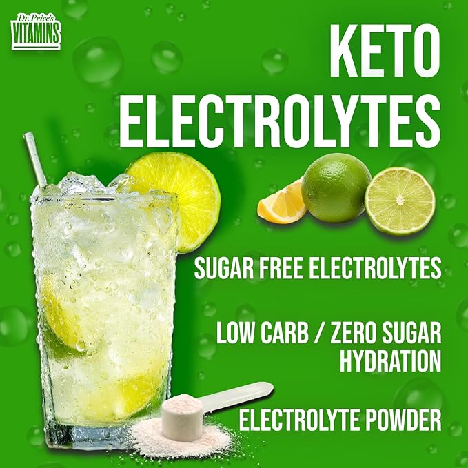 Dr. Price’s Electrolytes Powder Bulk – Lemon Lime, 90 Servings | Sugar Free - Image 7