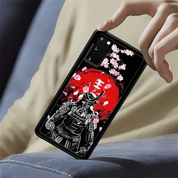 for Samsung Galaxy S20 Case, Sakura Japanese Samurai Pattern Graphic Design - Image 6