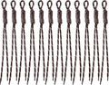 Paracord Keychain Paracord Bag Charm 12pcs Braided Nylon Rope Keychain Cord by Cmidy