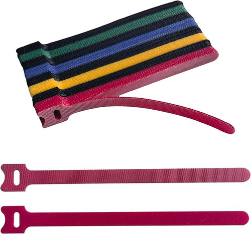 8 Inches Multi-Colour Reusable Cable Ties Cord Straps Multi-Purpose Wire Ties by Unknown