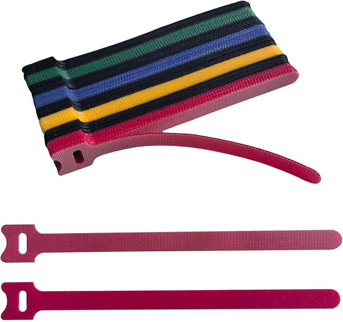 160PCS 8inches Cable Ties Reusable Multi-Colour Cord Straps Multi-Purpose Wire by Unknown