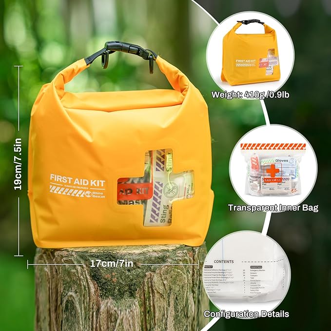 RHINO RESCUE Waterproof Boat First Aid Kit, Lightweight Boat Accessories Dry Bag - Image 6