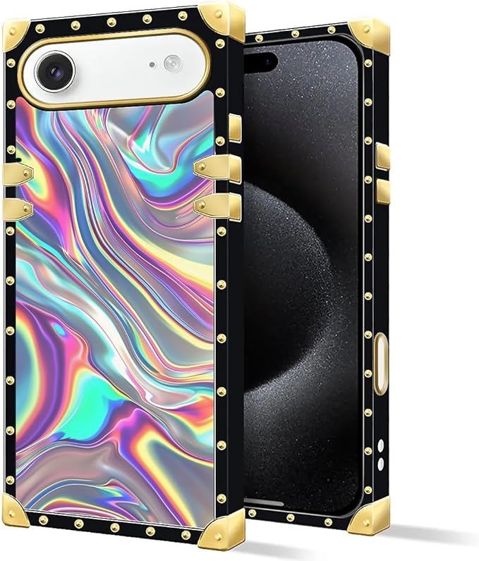 for iPhone 17 Air Case Luxury Golden Decoration - Image 2