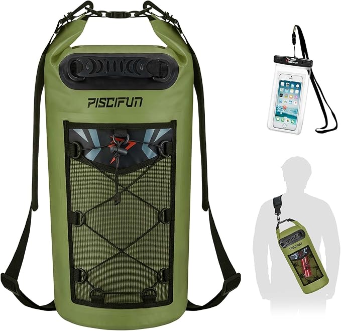 Piscifun Dry Bag, Waterproof Floating Backpack 10L/20L/30L/40L by Piscifun