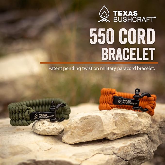 Texas Bushcraft Firecraft Cord Survival Bracelet – Paracord Bracelet - Image 2
