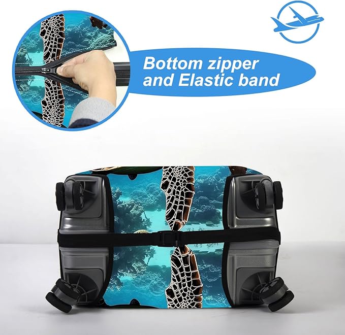 Luggage Cover Protector for 30-32 Inch Suitcases, TSA Approved Elastic Travel - Image 5