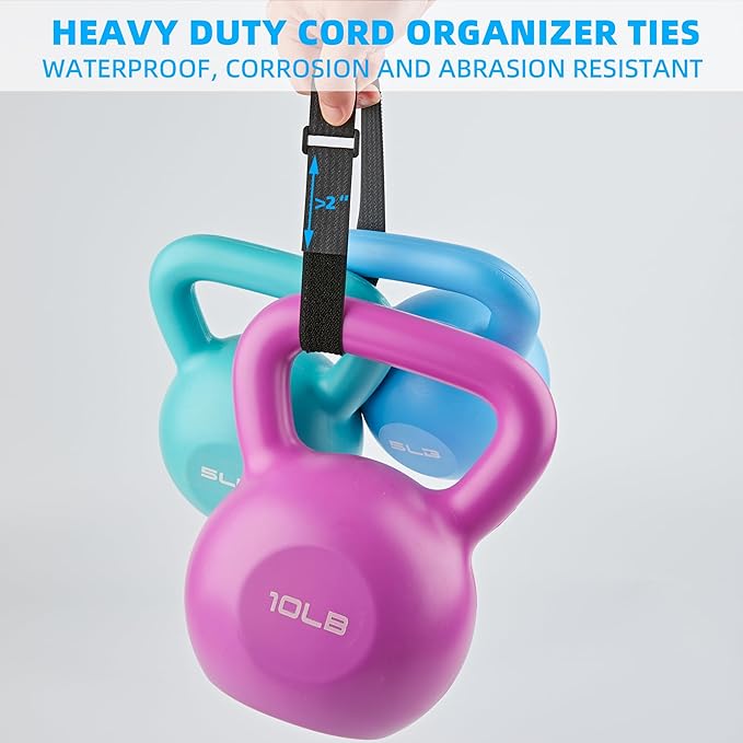 1" x 15ft Nylon Hook and Loop Cable Straps Roll - Image 5