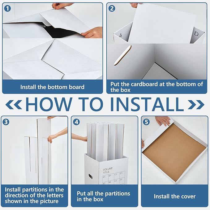 PerKoop 2 Pack Blueprint Holder Storage Organizer - Image 3